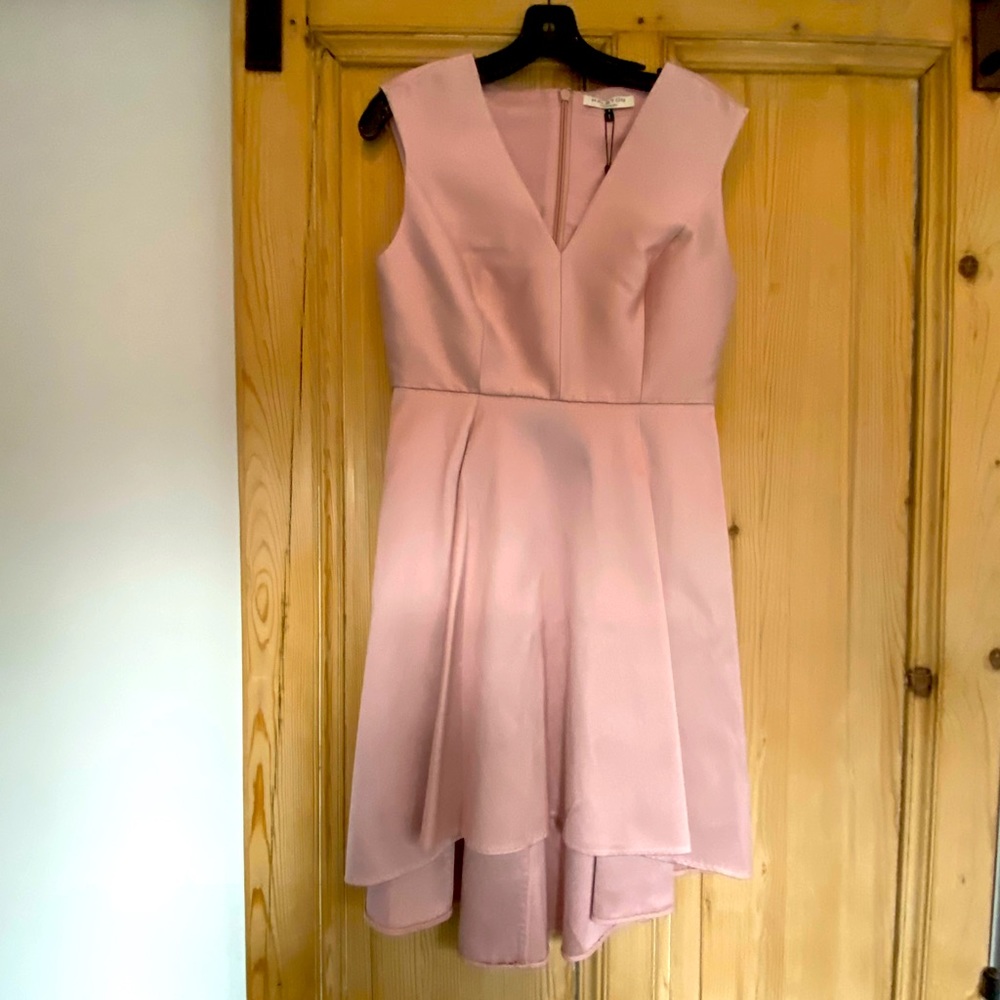 Dusty rose hi-low dress